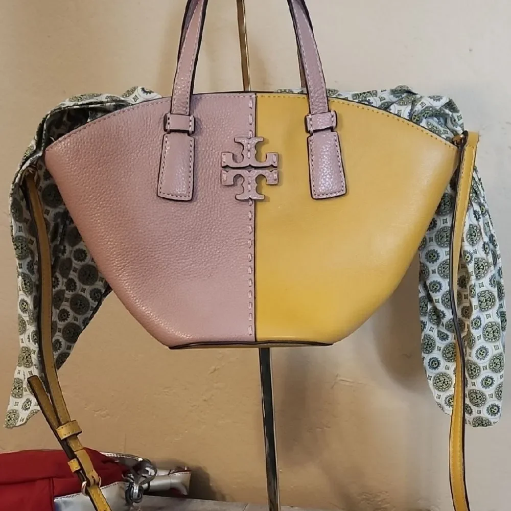 Tory Burch Two-Tone Yellow and Pink Limited Edition